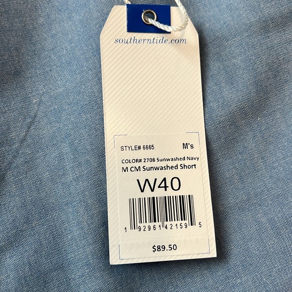 NWT Southern Tide shorts, blue 40 - Picture 5 of 5